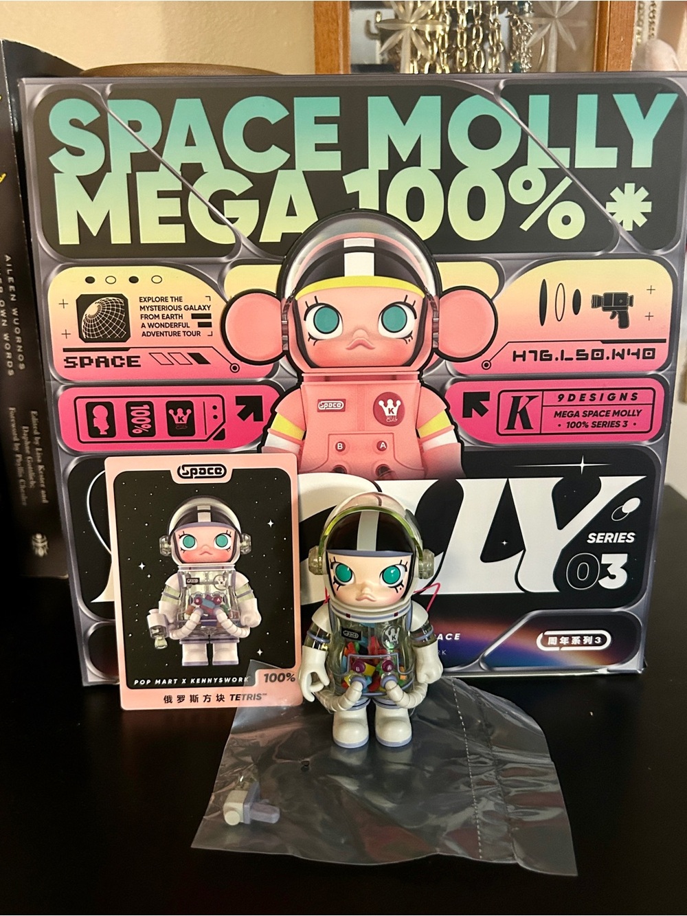 Space Molly Mega 100% Series 03 Astronaut Figure - Tetris